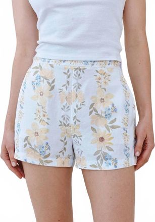 Bella Dahl Catalina Short In Wildflower Stripes Print