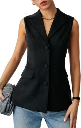 Reformation Billie Vest in Black at Nordstrom, Size X-Small
