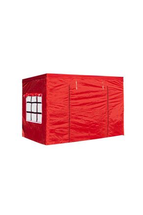 Regalos Miguel Regalos Miguel - Packs Laterales Carpas Plegables - Pack 4 Laterales Para Carpas 3x3 Eco 2l1v1p - Rojo