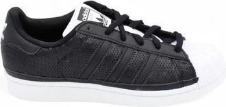adidas Klassieke Leren Sneaker Rubberen Zool - Heren - Skateschoenen - Zwart - 38 2/3 EU - Fitness