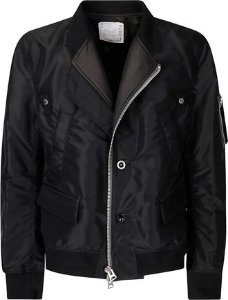 sacai Giacca in twill - Nero