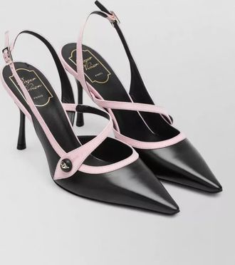 Roger Vivier leather slingback pumps