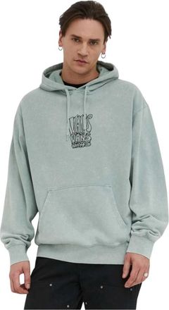 Vans Crash Stack Loose Pullover Hoodie - Heren - Hoodies - Groen - M - Katoen - Hoodies & sweatvesten