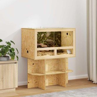 vidaXL vidaXL Terrario Marrone 80 x 50 x 100 cm OSB