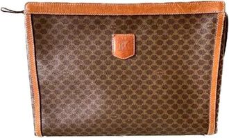 Celine Pre-owned Leather celine-bags - Dames - Vintage Clutch - Bruin - ONE Size - Leer - Vintage