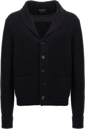 Tom Ford Heren, Truien, Blauw, Maat: 3XL Leer