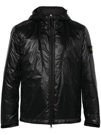 Stone Island hooded padded jacket - Black