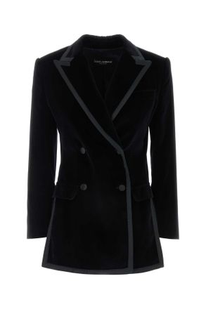 Dolce & Gabbana Black Velvet Blazer