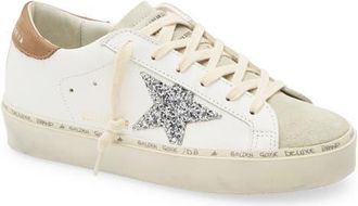 Golden Goose Hi Star Platform Sneaker in White/Ice/Silver/Taupe at Nordstrom, Size 10Us