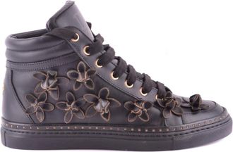 Dsquared2 Floral High-Top Sports Sneakers - Dames - Sneakers - Grijs - 36 EU - Leer - Schoenen