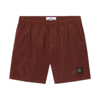 Stone Island Heren, Badkleding, Bruin, Maat: 2XL Polyamide