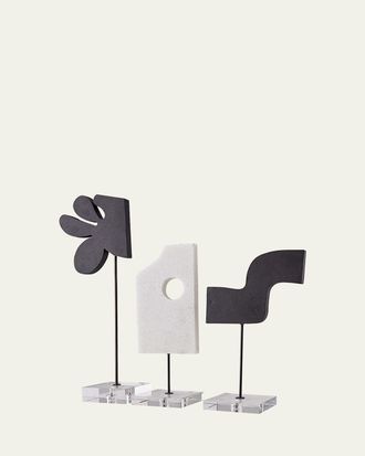 Arteriors Uri Sculptures, Set of 3