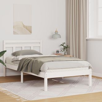 Berkfield Home White 80 x 200 cm Solid pine wood