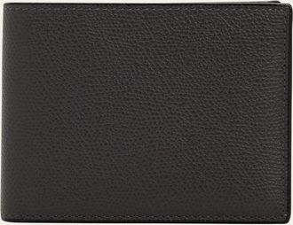 Valextra Mens Leather V-Cut Bifold Wallet