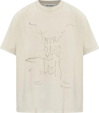 Our Legacy Camiseta Box - Tops - Hombre - Beige - XL