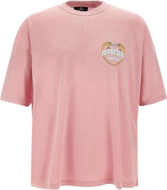 Represent Cotton T-Shirt With Distressed Effect