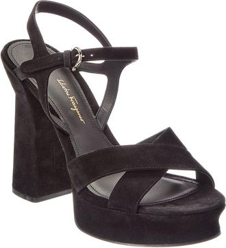 Ferragamo Sonya Suede Sandal
