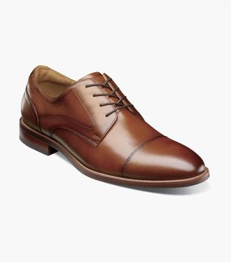 Florsheim Mens Ruccie Cap Toe Oxford Shoes In Cognac