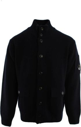 C.P. Company Vest - Heren - Vesten - Blauw - XL - Wol - Truien & Vesten