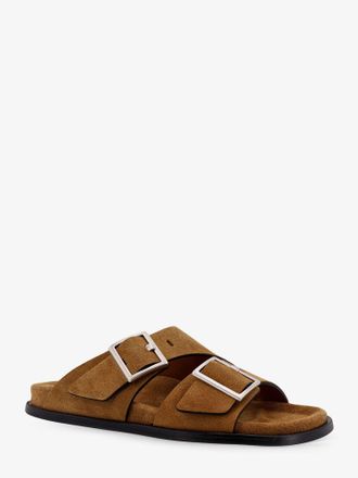 Alohas Womens Alba Suede Sandals Brown