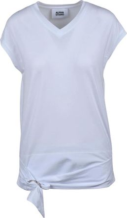Alpha Studio Dames, Tops, Wit, Maat: XS Katoen
