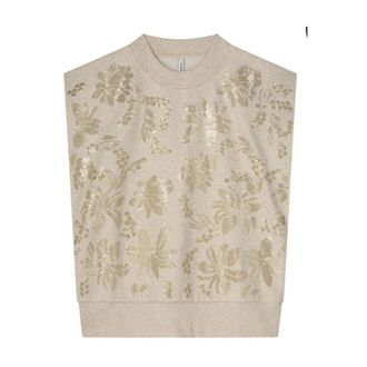 Summum Dames, Truien, Beige, Maat: XS Katoen