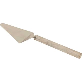 Foreside Home And Garden Whitewash Wood Handle Metal Serving Utensil in Brown at Nordstrom