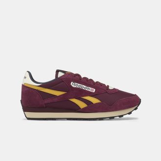 Reebok Unisex Aztec II Sneaker, Black Cherry/Alabaster/GRIT Gold, 9.5 UK