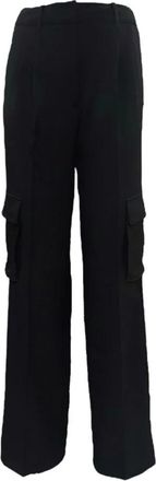 Guess Zwarte Slim Fit Broek - Dames - Wijde Broeken - Zwart - S - Broeken