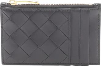 Bottega Veneta 2020s Intrecciato coin-purse card case - Black