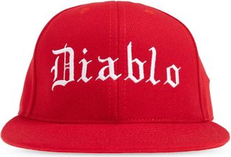 Willy Chavarria Diablo Cap - Heren - Petten - Rood - ONE Size - Katoen - Accessoires