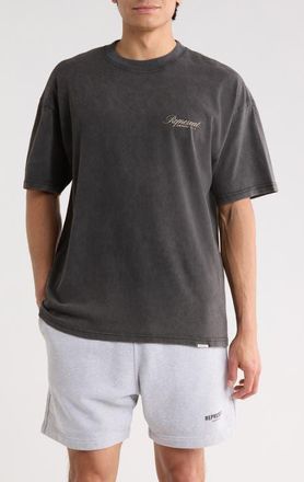 Represent Owners Club Script Graphic T-Shirt in Vintage Grey at Nordstrom, Size Xx-Large