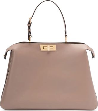 Fendi Borsa tote Peekaboo Soft grande - Toni neutri