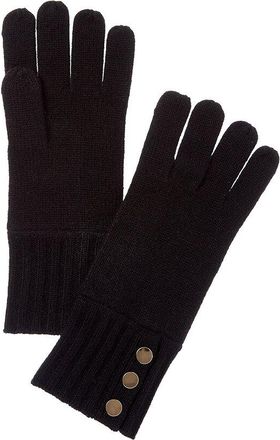 Bruno Magli Button Cuff Cashmere Gloves