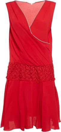 Maje Abito Rosalina con scollo a V Pre-owned - Rosso