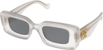 Loewe Rechthoekige Zonnebril - unisex - Zonnebrillen - Grijs - 46 MM - Accessoires