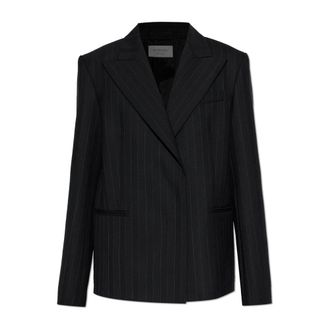 Sportmax Palmas blazer - Dames - Jassen - Blauw - Maat: 2XS Zijde