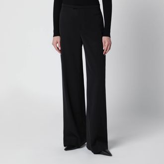 Gucci Pantalone oversize in lana leggera nero