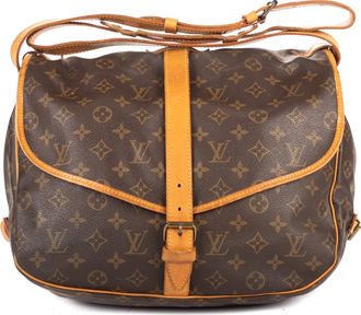 Louis Vuitton Pre-owned Womens Saumur GM Shoulder Bag - Brown - One Size