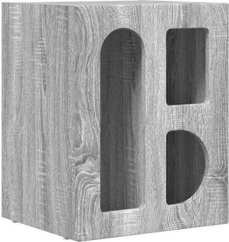 vidaXL Bedside Table Grey Sonoma 40 x 35 x 50 cm Engineered Wood vidaXL