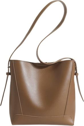 Generic Large Hobo Shoulder Bag for Women Vegan Leather Crossbody Bucket Purse Fashion Shoulder Bag Ladies Handbag Totes (Brown)