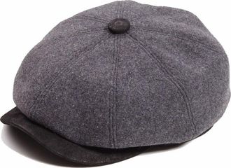 Dasmarca Eden Cloud Eight Piece Gatsby Cabbie Newspaper Boy Bakerboy Wool Cap - XL