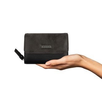 Tom Tailor Geldb&ouml;rse TOM TAILOR Elin, Damen, schwarz, Polyurethan, Strukturmuster, clean, colorblocking, kontrastfarbene Details, mehrfarbig, Kleinlederwaren Gel