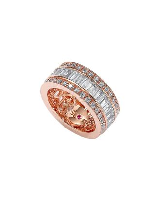 Suzy Levian Suzy Levian Silver Cz Eternity Ring