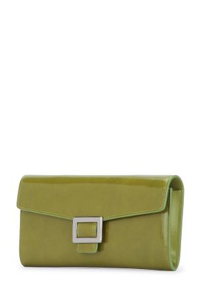 Roger Vivier Womens Belle Vivier Wallet Chain Callagreenv221leafgreenv428 Portafogli