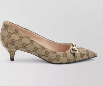 Gucci canvas pumps