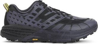Hoka One One Zwarte Inkt Textiel Sneakers - Heren - Hardloopschoenen - Zwart - 41 1/2 EU - Fitness