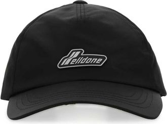 We11done We11 Done Black Nylon Baseball Cap