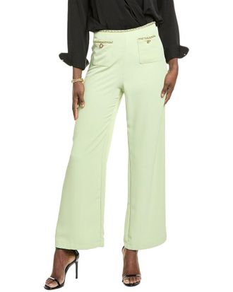 Gracia Chain Trim Wide Leg Pant