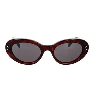 Celine Elegant Cat-eye Sunglasses in Dark Havana
